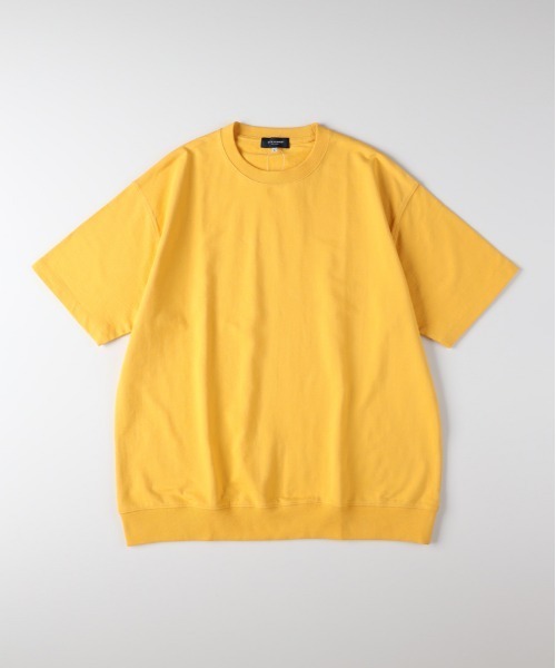 BACK NUMBER（バックナンバー）の「BACK NUMBER(バックナンバー)裾リブショートスリーブＴ（Tシャツ/カットソー・メンズ・ネイビー/イエロー/ダークグレー/レッド/ホワイト・L/XL/M/S）」の10枚目の写真