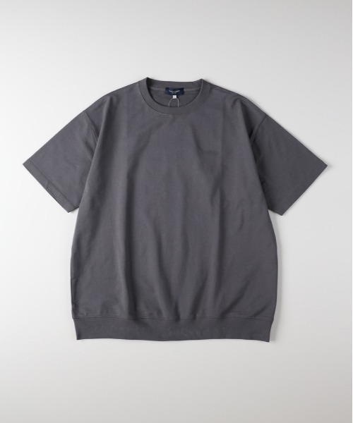 BACK NUMBER（バックナンバー）の「BACK NUMBER(バックナンバー)裾リブショートスリーブＴ（Tシャツ/カットソー・メンズ・ネイビー/イエロー/ダークグレー/レッド/ホワイト・L/XL/M/S）」の13枚目の写真