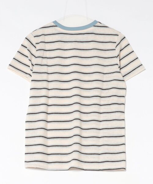 gossara(ゴサラ)の「【ラフに着映える】マルチボーダーTシャツ(Tシャツ/カットソー・レディース・グレー/アイボリー・FREE)」の14枚目の写真