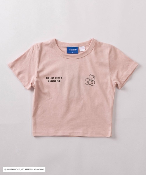 sanrio(サンリオ)の「【72】【Sanrio/サンリオ】Y2Kスタイル/ハローキティ サガラハート刺繍 ラインストーン バックデザイン クルーネックTシャツ/ピチT/チビT/ユニセックス(Tシャツ/カットソー・レディース・ブルー/ブラック/ピンク/ホワイト/ホワイト系その他/ブラック系その他・L/M/S)」の7枚目の写真