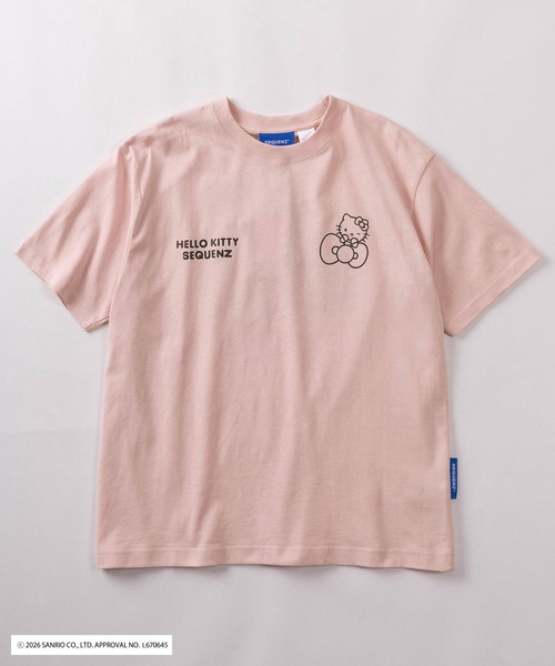 sanrio(サンリオ)の「【72】【Sanrio/サンリオ】Y2Kスタイル/ハローキティ サガラハート刺繍 ラインストーン バックデザイン クルーネックTシャツ/ピチT/チビT/ユニセックス(Tシャツ/カットソー・レディース・ブルー/ブラック/ピンク/ホワイト/ホワイト系その他/ブラック系その他・L/M/S)」の9枚目の写真