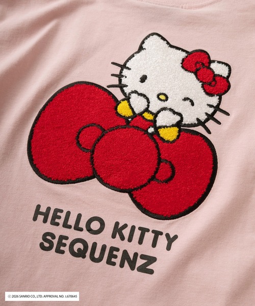 sanrio(サンリオ)の「【72】【Sanrio/サンリオ】Y2Kスタイル/ハローキティ サガラハート刺繍 ラインストーン バックデザイン クルーネックTシャツ/ピチT/チビT/ユニセックス(Tシャツ/カットソー・レディース・ブルー/ブラック/ピンク/ホワイト/ホワイト系その他/ブラック系その他・L/M/S)」の13枚目の写真