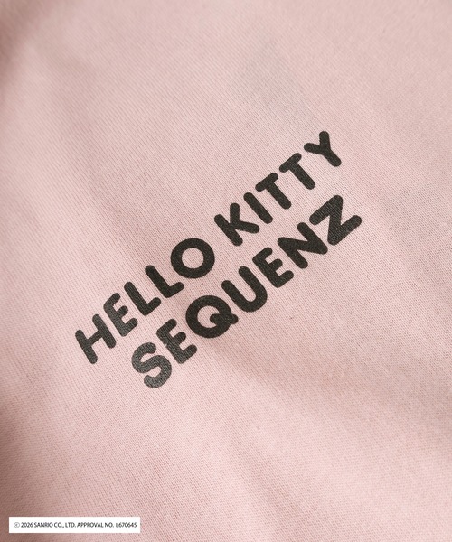 sanrio(サンリオ)の「【72】【Sanrio/サンリオ】Y2Kスタイル/ハローキティ サガラハート刺繍 ラインストーン バックデザイン クルーネックTシャツ/ピチT/チビT/ユニセックス(Tシャツ/カットソー・レディース・ブルー/ブラック/ピンク/ホワイト/ホワイト系その他/ブラック系その他・L/M/S)」の11枚目の写真