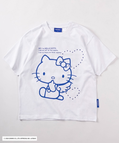 sanrio(サンリオ)の「【72】【Sanrio/サンリオ】Y2Kスタイル/ハローキティ サガラハート刺繍 ラインストーン バックデザイン クルーネックTシャツ/ピチT/チビT/ユニセックス(Tシャツ/カットソー・レディース・ブルー/ブラック/ピンク/ホワイト/ホワイト系その他/ブラック系その他・L/M/S)」の20枚目の写真