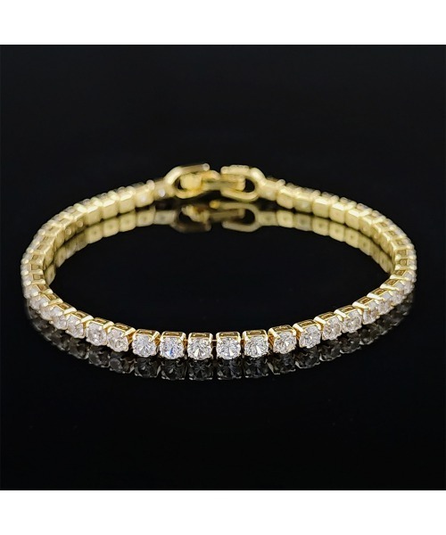 ARCHIVER(アーカイバ)の「【Bz】ビジューストーンブレスレット/メンズ(LEY)(ブレスレット・メンズ・ゴールド/シルバー・FREE)」の2枚目の写真