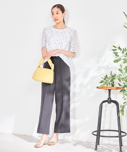 GALLORIA（ギャローリア）の「【plantica×GALLORIAコラボ】袖ボリュームブラウス（シャツ/ブラウス・レディース・オフホワイト/オートミール・S/M/LL/L）」の3枚目の写真