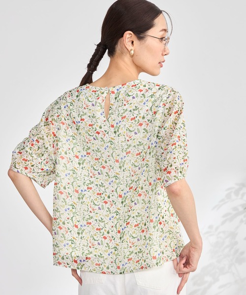 GALLORIA（ギャローリア）の「【plantica×GALLORIAコラボ】袖ボリュームブラウス（シャツ/ブラウス・レディース・オフホワイト/オートミール・S/M/LL/L）」の8枚目の写真