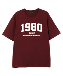 1980 半袖Tシャツ (VS0043) バーガンディ