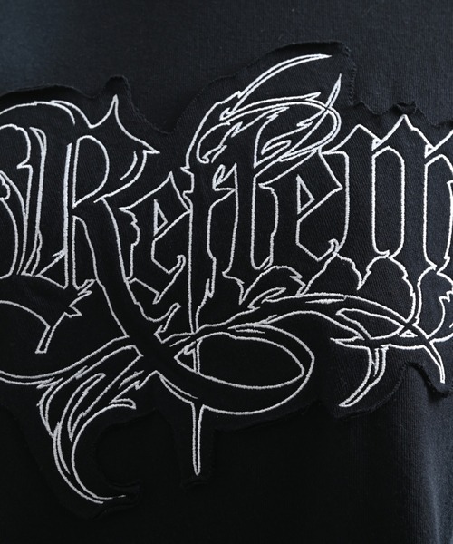 REFLEM（レフレム）の「『REFLEM/レフレム』顔料加工ダメージTシャツ/ハーフスリーブカットソー（Tシャツ/カットソー・レディース・ブラック×ホワイト/ブラック×レッド/グレー・FREE）」の20枚目の写真