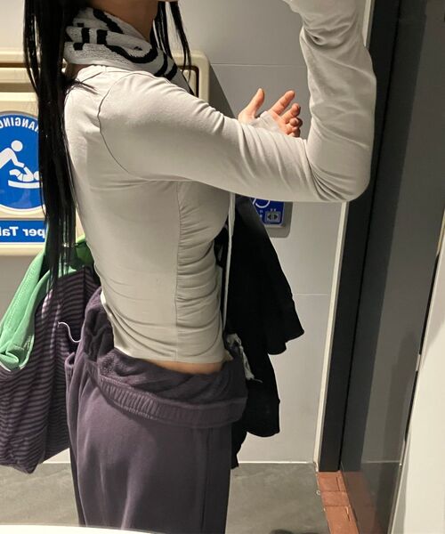PARTIMENTO WOMEN(パルティメントウィメン)の「フォールドオーバーウエストプリーツスウェットパンツ_ディープパープル(その他パンツ・レディース・その他・SMALL/MEDIUM)」の10枚目の写真