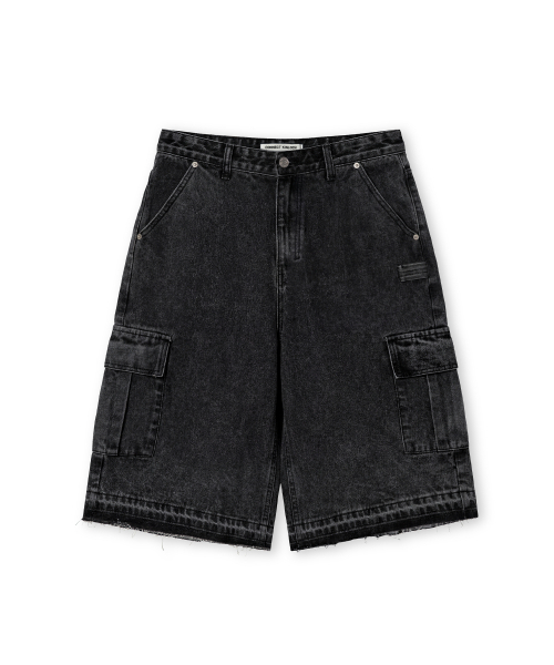 CONNECT KINLOCH（コネクトキンロック）の「カットオフカーゴバミューダパンツ[ブラック]（その他パンツ・メンズ・ブラック・SMALL/MEDIUM/LARGE）」の2枚目の写真