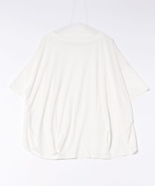 GOLDJAPAN(ゴールドジャパン)の「接触冷感裾タックコクーンプルオーバー【大きいサイズ対応】(Tシャツ/カットソー・レディース・ブラウン/チャコール/ブラック/ブルーグレー/オフホワイト・LL/3L/4L/5L)」の21枚目の写真