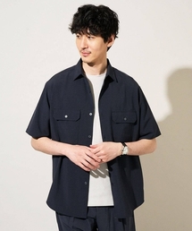 a.v.v（アーヴェヴェ）の「〈接触冷感   吸水速乾〉リライトWポケットシャツ【UVカット   ストレッチ   イージーケア   洗濯機で洗える】（シャツ/ブラウス）」