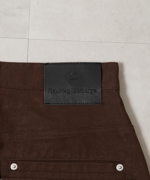 #MEMORY(メモリー)の「【MEMORY】サークルロゴ刺繍 ボタンフライ ワイドパンツ / Wide-leg pants with embroidered club logo and button fly(デニムパンツ・メンズ・ブラウン/ブラック・L/M/S)」の20枚目の写真