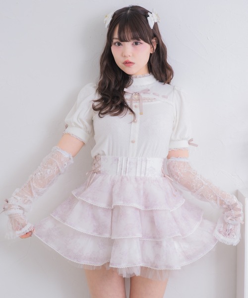 ROJITA（ロジータ）の「【セットアップ対応】トリミングレースティアードスカート（スカート・レディース・ミント/ピンク/アイボリー/ブラック/ブルー・FREE）」の17枚目の写真