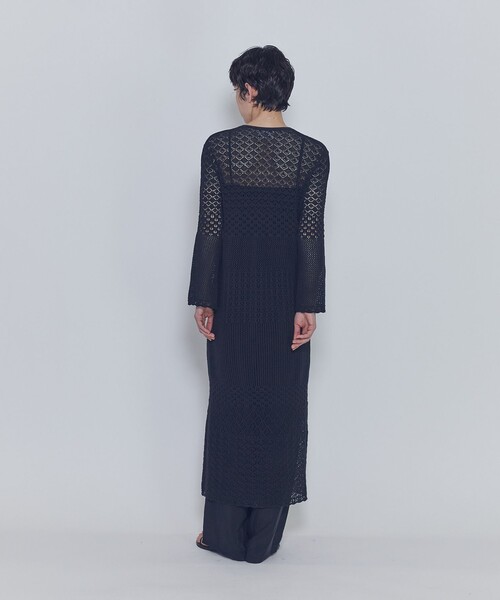 1er Arrondissement(プルミエアロンディスモン)の「クロシェロングニットカーディガン(カーディガン/ボレロ・レディース・ブラック系その他3/オフホワイト・FREE)」の6枚目の写真