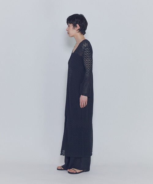 1er Arrondissement(プルミエアロンディスモン)の「クロシェロングニットカーディガン(カーディガン/ボレロ・レディース・ブラック系その他3/オフホワイト・FREE)」の7枚目の写真