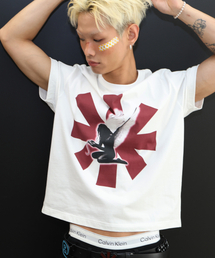 GLACK（グラック）の「GT175 エスターエンジェル セミクロップTシャツ (ホワイト)（Tシャツ/カットソー）」