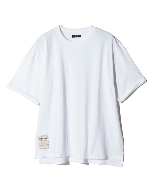 glamb(グラム)の「Oversized Ticket Tag T-shirt / オーバーサイズチケットタグTシャツ(Tシャツ/カットソー・メンズ・ブラック/ホワイト/グリーン・S/M/L)」の14枚目の写真