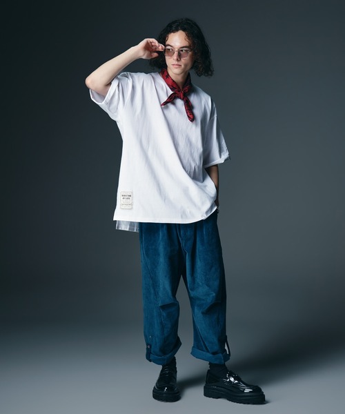 glamb(グラム)の「Oversized Ticket Tag T-shirt / オーバーサイズチケットタグTシャツ(Tシャツ/カットソー・メンズ・ブラック/ホワイト/グリーン・S/M/L)」の8枚目の写真