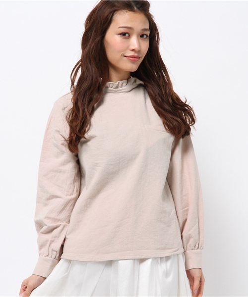 Kastane（カスタネ）の「ハイネックBL（シャツ/ブラウス・レディース・オフホワイト/ベージュ/ネイビー・FREE）」の15枚目の写真