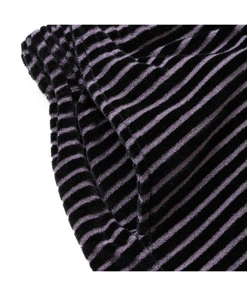 CALEE(キャリー)の「BORDER VELOUR PILE RELAX PANTS(その他パンツ・メンズ・ブラック・X-LARGE/LARGE/MEDIUM)」の6枚目の写真