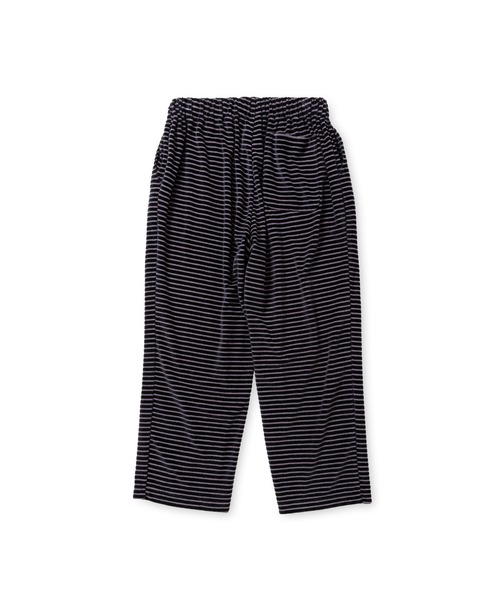 CALEE(キャリー)の「BORDER VELOUR PILE RELAX PANTS(その他パンツ・メンズ・ブラック・X-LARGE/LARGE/MEDIUM)」の2枚目の写真