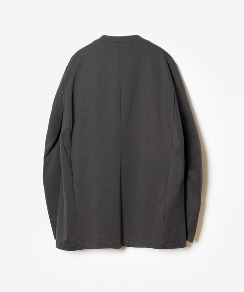 ATTACHMENT(アタッチメント)の「コットンダブルフェイス カラーレスカーディガン / COTTON DOUBLE FACE COLLARLESS CARDIGAN(カーディガン/ボレロ・メンズ・ネイビー/ダークグレー/ブラック/グレイッシュベージュ・3/2/1/4)」の6枚目の写真