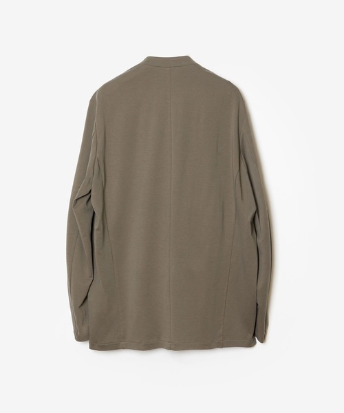 ATTACHMENT(アタッチメント)の「コットンダブルフェイス カラーレスカーディガン / COTTON DOUBLE FACE COLLARLESS CARDIGAN(カーディガン/ボレロ・メンズ・ネイビー/ダークグレー/ブラック/グレイッシュベージュ・3/2/1/4)」の7枚目の写真