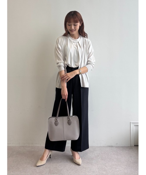 GALLORIA(ギャローリア)の「【吸汗速乾・接触冷感】パーツ付タックプルオーバー(Tシャツ/カットソー・レディース・ネイビー/ブルー/ライトグレー・LL/L/S/M)」の14枚目の写真