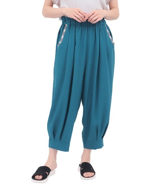 チチカカ(チチカカ)の「エッグタックパンツ(その他パンツ・レディース・ベージュ/チャコールグレー/ブルーグリーン/マスタード・MEDIUM/LARGE/3L)」の12枚目の写真