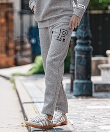 GRANCY】Rhinestone Design Layered Sweatpants / ラインストーン