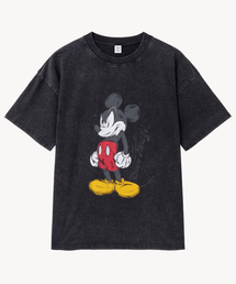 ヴィンテージウォッシングファイター_ミッキー_ Tシャツ (ブラック)