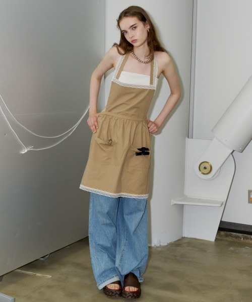 yae(ヤエ)の「Multiway lace apron / マルチウェイレースエプロン(ワンピース・レディース・ブラック/ベージュ・FREE)」の17枚目の写真