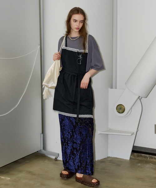 yae(ヤエ)の「Multiway lace apron / マルチウェイレースエプロン(ワンピース・レディース・ブラック/ベージュ・FREE)」の12枚目の写真