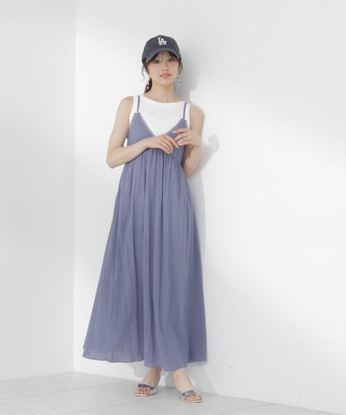 PROPORTION BODY DRESSING(プロポーションボディドレッシング)の「<E>レーストリムコットンボイルワンピース / 1216247700(ワンピース・レディース・ブルー/ピンク・P/S/MEDIUM)」の1枚目の写真
