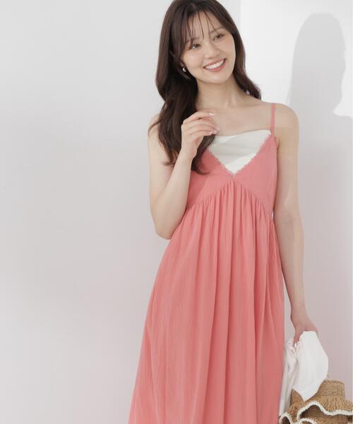 PROPORTION BODY DRESSING(プロポーションボディドレッシング)の「<E>レーストリムコットンボイルワンピース / 1216247700(ワンピース・レディース・ブルー/ピンク・P/S/MEDIUM)」の21枚目の写真