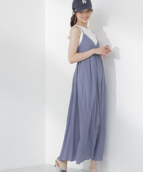 PROPORTION BODY DRESSING(プロポーションボディドレッシング)の「<E>レーストリムコットンボイルワンピース / 1216247700(ワンピース・レディース・ブルー/ピンク・P/S/MEDIUM)」の14枚目の写真