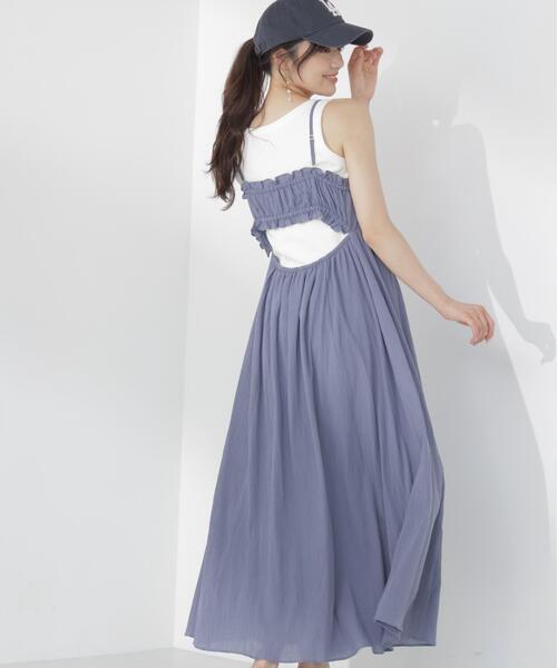 PROPORTION BODY DRESSING(プロポーションボディドレッシング)の「<E>レーストリムコットンボイルワンピース / 1216247700(ワンピース・レディース・ブルー/ピンク・P/S/MEDIUM)」の5枚目の写真