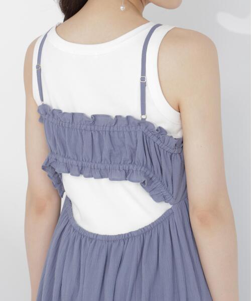 PROPORTION BODY DRESSING(プロポーションボディドレッシング)の「<E>レーストリムコットンボイルワンピース / 1216247700(ワンピース・レディース・ブルー/ピンク・P/S/MEDIUM)」の11枚目の写真