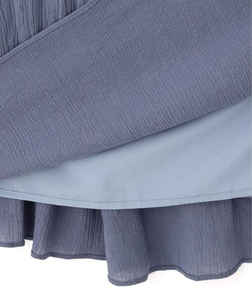 PROPORTION BODY DRESSING(プロポーションボディドレッシング)の「<E>レーストリムコットンボイルワンピース / 1216247700(ワンピース・レディース・ブルー/ピンク・P/S/MEDIUM)」の14枚目の写真