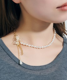 TIMELESS PEARLY/タイムレスパーリー】Nec with pearl charm 