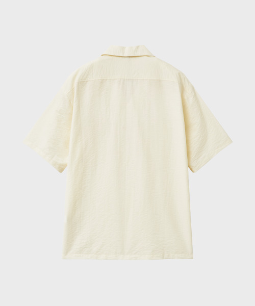 NOIRER(ノイア)の「コットンナイロンポケットハーフシャツ(クリーム)(シャツ/ブラウス・メンズ・その他・48/50/52)」の3枚目の写真