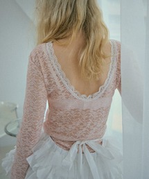 lace back open body suit