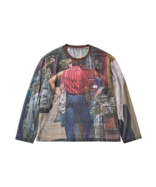 Knuth Marf(クヌースマーフ)の「Knuth Marf / クヌースマーフ oji sheer long-sleeve tee(Tシャツ/カットソー・レディース・ブラウン・FREE)」の1枚目の写真