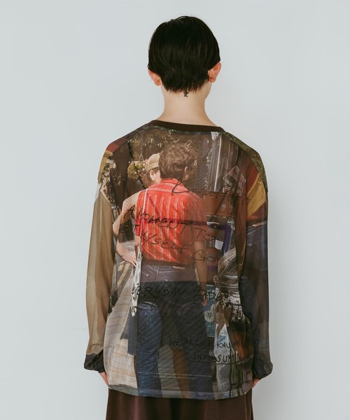 Knuth Marf(クヌースマーフ)の「Knuth Marf / クヌースマーフ oji sheer long-sleeve tee(Tシャツ/カットソー・レディース・ブラウン・FREE)」の5枚目の写真
