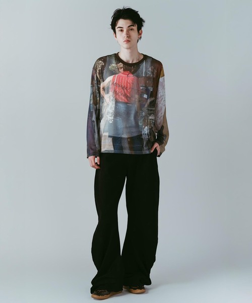 Knuth Marf(クヌースマーフ)の「Knuth Marf / クヌースマーフ oji sheer long-sleeve tee(Tシャツ/カットソー・レディース・ブラウン・FREE)」の9枚目の写真