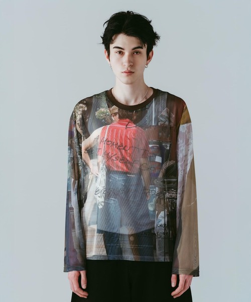 Knuth Marf(クヌースマーフ)の「Knuth Marf / クヌースマーフ oji sheer long-sleeve tee(Tシャツ/カットソー・レディース・ブラウン・FREE)」の10枚目の写真