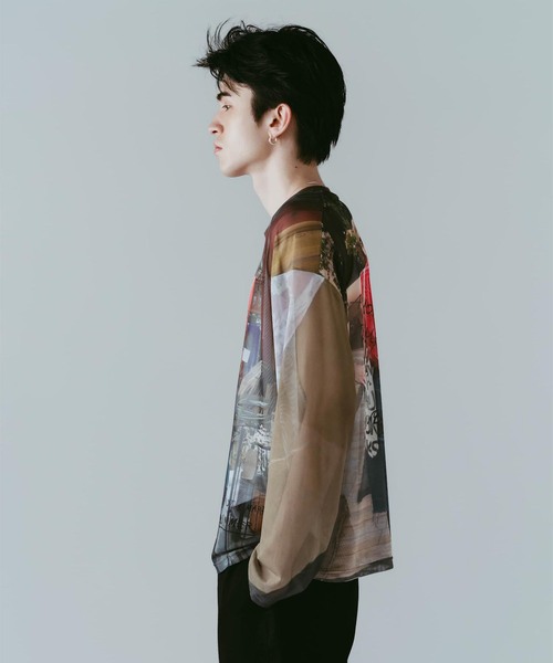 Knuth Marf(クヌースマーフ)の「Knuth Marf / クヌースマーフ oji sheer long-sleeve tee(Tシャツ/カットソー・レディース・ブラウン・FREE)」の11枚目の写真