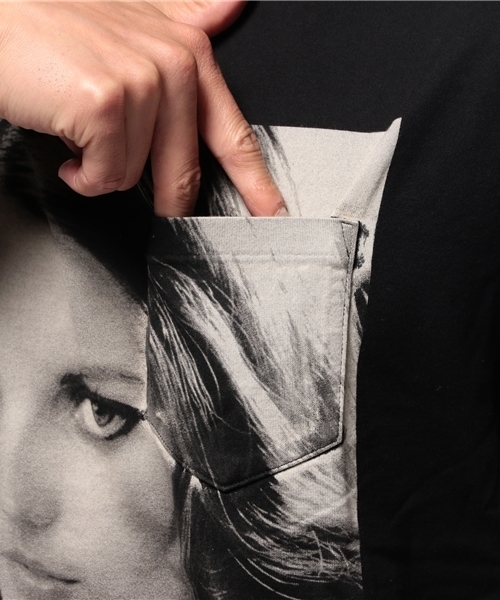 HYSTERIC GLAMOUR（ヒステリックグラマー）の「MISS SEPTEMBER pt ポケ付T-SH（Tシャツ/カットソー・メンズ・ホワイト/イエロー/ブラック・LARGE/SMALL/MEDIUM）」の13枚目の写真